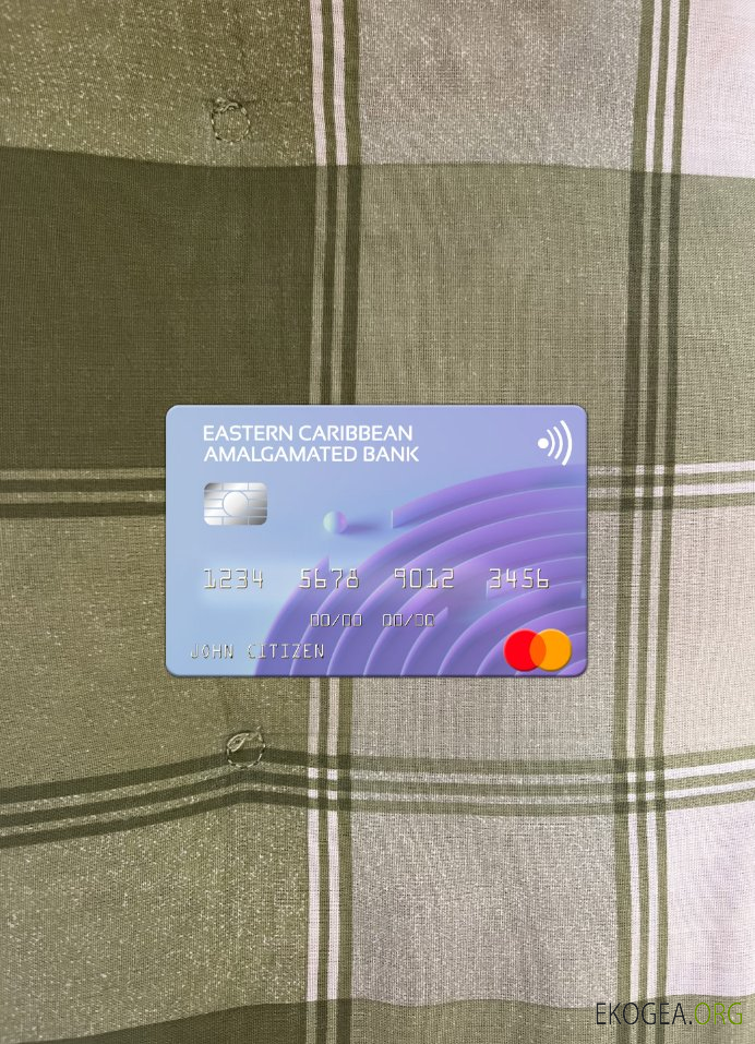 Antigua , et , Barbuda Caraïbes orientales Amalgamated Bank mastercard photolook ,